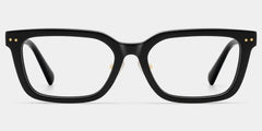 Remy Black Rectangle Glasses | Screen‑Ready Athleisure