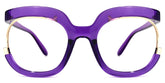 Darice Round Purple Glasses | Zeelool Glasses