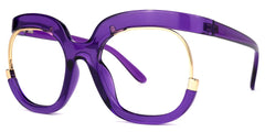 Darice Round Purple Glasses | Zeelool Glasses
