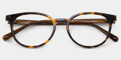 Allison Auburn Eyeglasses -Tortoise Round Frames | ZEELOOL