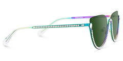 Half Frame Cat Eye Glasses With Shiny Diamonds
