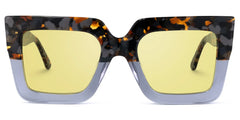 Brandon Square Gray Sunglasses and Two-tone Frames