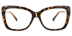 Edna Cat-eye Yellow-Tortoise Eyeglasses and Glasses Frames