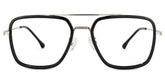 Nayeli Aviator Black-Silver Glasses | Zeelool Glasses