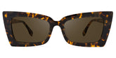Newell Rectangle Tortoise Sunglasses | Trendy & Classic Style