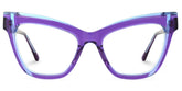 Saucie Cateye Purple Frame Glasses | Zeelool Optical
