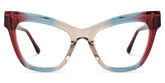 Saucie Multicolor Cat-Eye Frame Glasses | Zeelool Optical