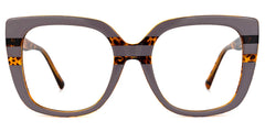 Brenda Square Mauve Frame Glasses / Prescription Glasses
