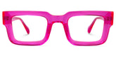 Glaucia Square Eyeglasses with Bright-Pink Frame