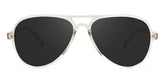 Erwin Geometric Clear Sunglasses | Zeelool Glasses