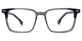Davila Rectangle Gray Glasses | Zeelool Glasses