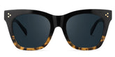 Tandy Rectangle Sunglasses with Tortoise Frames