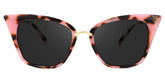 Chandrikar Cat Eye Pink-Floral Sunglasses | Zeelool Glasses