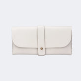 Acc-05 White Man-made Leather Box, Glasses Pocket