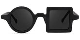 Paola Asymmetric Black Sunglasses | Zeelool Glasses