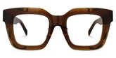 Trinity Square Tawny Glasses | Zeelool Glasses