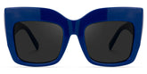 Alberta Rectangle Sunglasses with Tortoise Frames