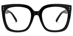 Ebony Square Black Glasses and Eyeglasses