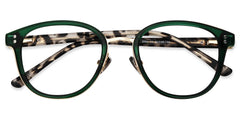 Matthew Round Green Glasses | Zeelool Glasses