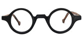 Arale Round Black Glasses and Unique Frame