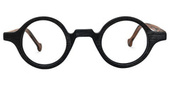 Arale Round Black Glasses and Unique Frame