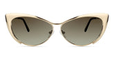 Ellen Cateye Gold Sunglasses | Zeelool Glasses