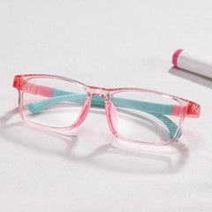 Arddin Rectangle Pink Frame Eyeglasses for Tweens