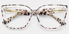 Mirta Square Tortoise Eyeglasses and Clear Frame