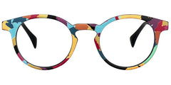 Street-Artist Round Colorful Funky Frame Glasses | Zeelool