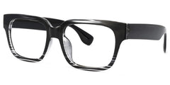 Colin Rectangle Black Chunky Frame Glasses for Men