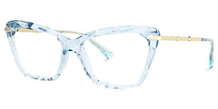 Juliet Cateye Light Blue Eyeglasses and Translucent Frame