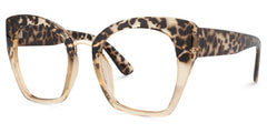 Denis Cat-eye Light Blonde Tortoise Frame Glasses