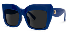 Alberta Rectangle Sunglasses with Tortoise Frames