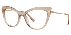 Indira Cat Eye Beige Glasses | Zeelool Glasses