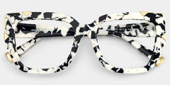 Dax Square cow print Frame Eyeglasses for Women| ZEELOOL