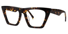 Cecile Frame Glasses with Cat Eye, Tortoise Style