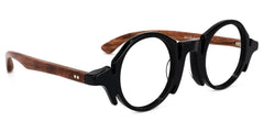 Charlie Round Black Eyeglasses and Unique Big Frames