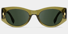 Reina green Frame Polarized Sunglasses with geometric Style Online | ZEELOOL