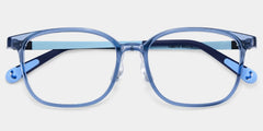 Lane Rectangle Blue Cystal Frame Eyeglasses for Teens