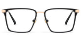 Finn Eyeglasses in Rectangle Black Frame | Zeelool