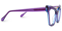 Saucie Cateye Purple Frame Glasses | Zeelool Optical