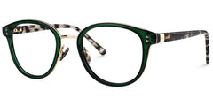 Matthew Round Green Glasses | Zeelool Glasses