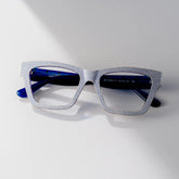 Cecilia Blue Frame Glasses with Rectangle Frame Online | ZEELOOL