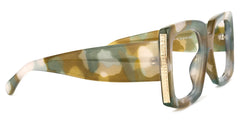 Yael Square Wide Olive Glasses and Big Frames