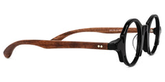 Charlie Round Black Eyeglasses and Unique Big Frames
