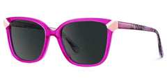 Thin Neon Pink Sunglasses Frame with a Square Shape
