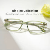 Cyrus Teal Glasses Frames for Men in Classic Style | ZEELOOL