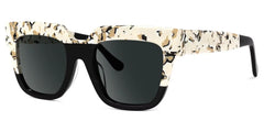 Carolann Square Black Frame Sunglasses | Zeelool Optical