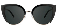 Brewer Cateye Black Frame Sunglasses | Zeelool Optical