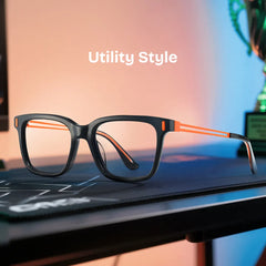 Axel Black Frame Glasses with Rectangle Frame Online | ZEELOOL
